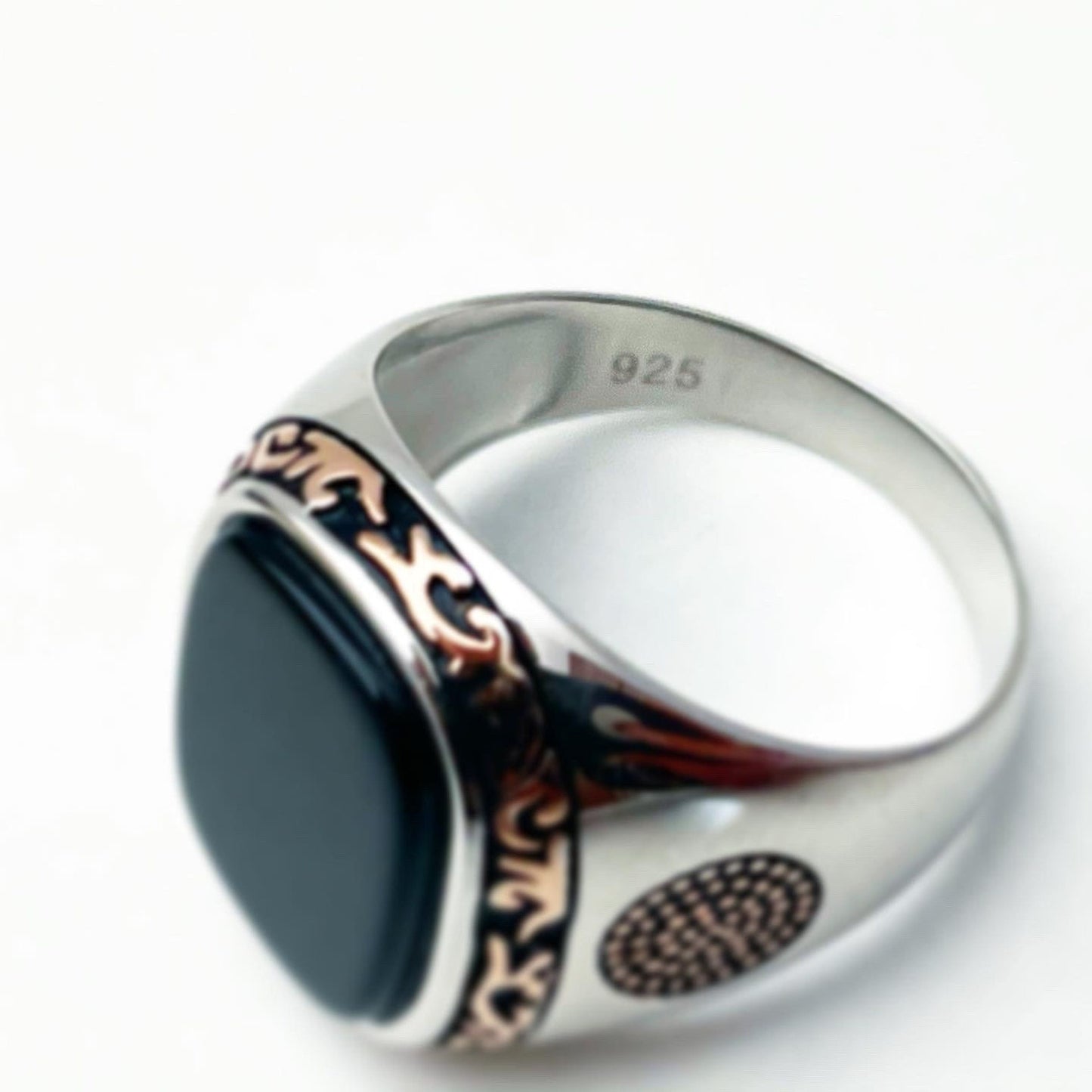 Black Onyx Ring 925 Sterling Silver Handmade