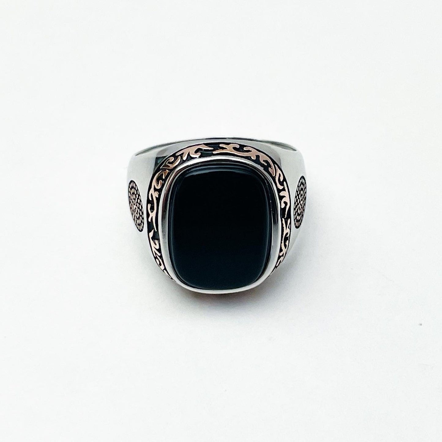Black Onyx Ring 925 Sterling Silver Handmade