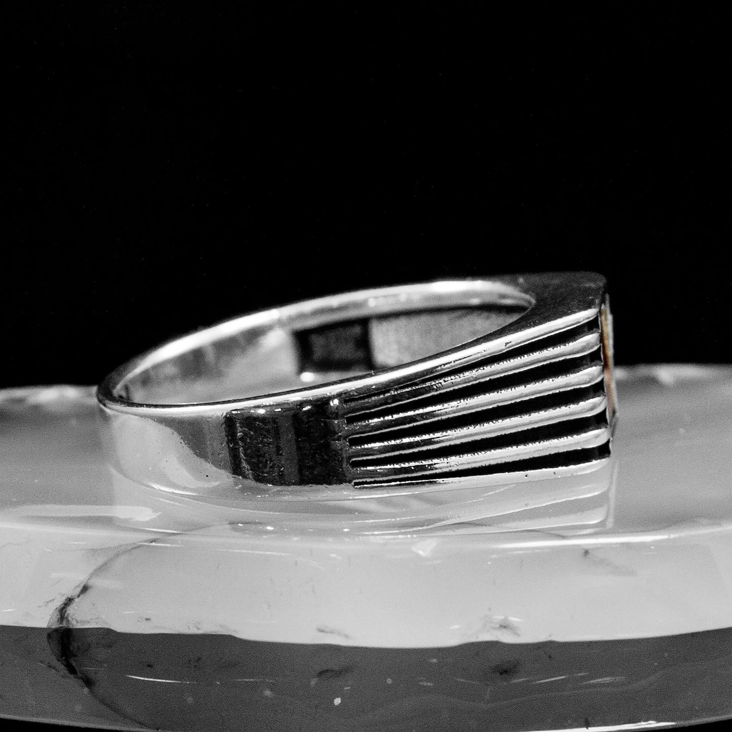 Agate Men Ring, Sterling Silver Ring, Rings For Men, Square Signet Ring, Men Pinky Ring, Gemstone Ring, Unique Mens Ring