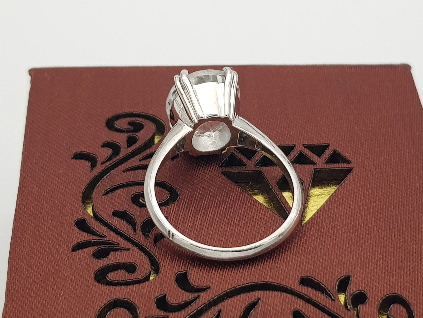 Natural White Topaz Ring, 925 sterling silver, Handcrafted ring, Silver Jewelry, Statement Ring, Gift for her, November birthstone